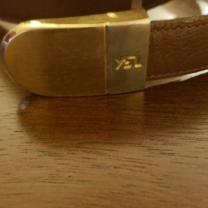 YSL vintage leather belt